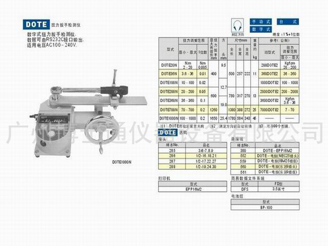 TOHNICHI扭力扳手校正仪
